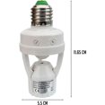thumbnail image 2 of Socket with PIR motion sensor bulbs with E27 base for indoor use with time and light adjustment,, 2 of 5