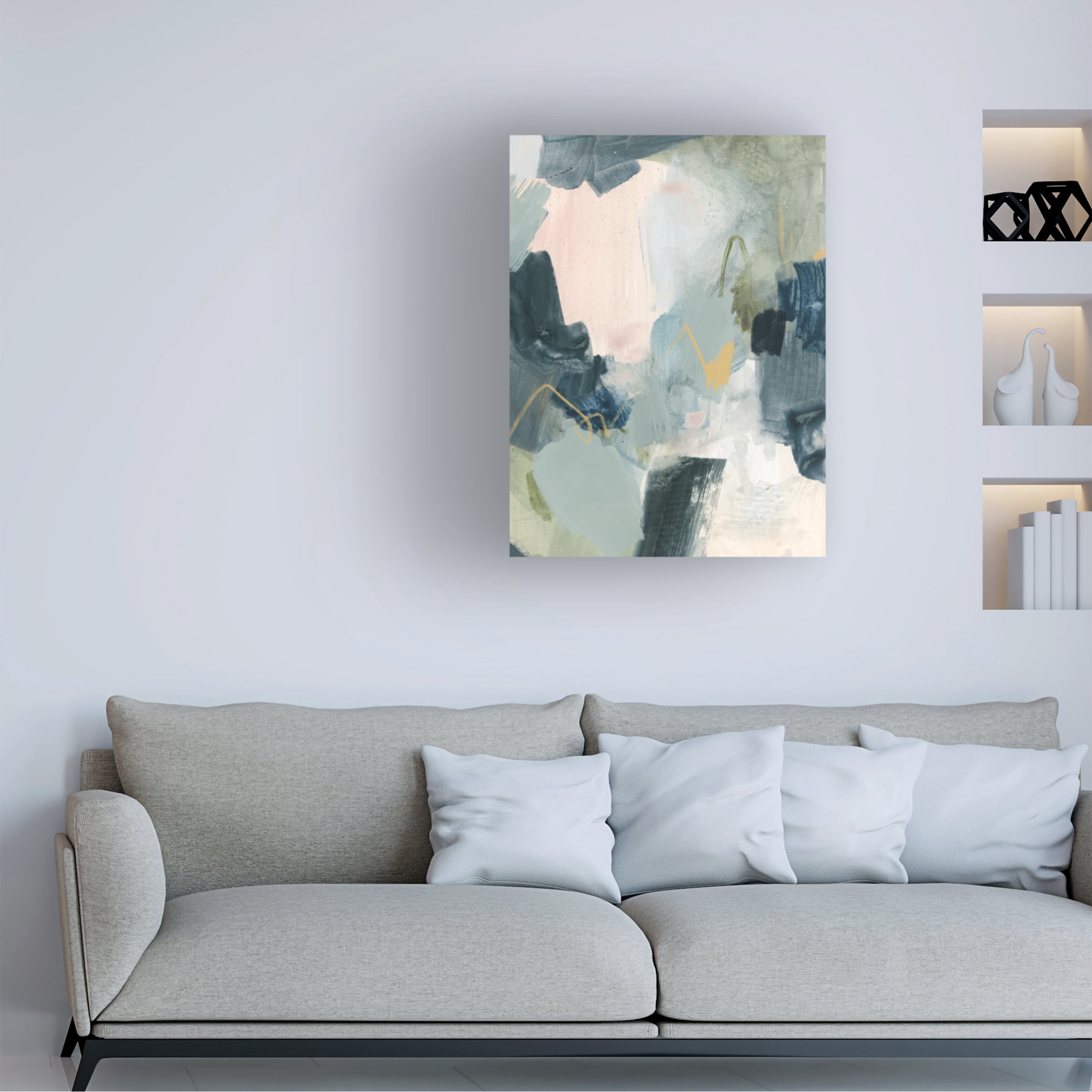 Victoria Barnes 'Lago II' Canvas Art