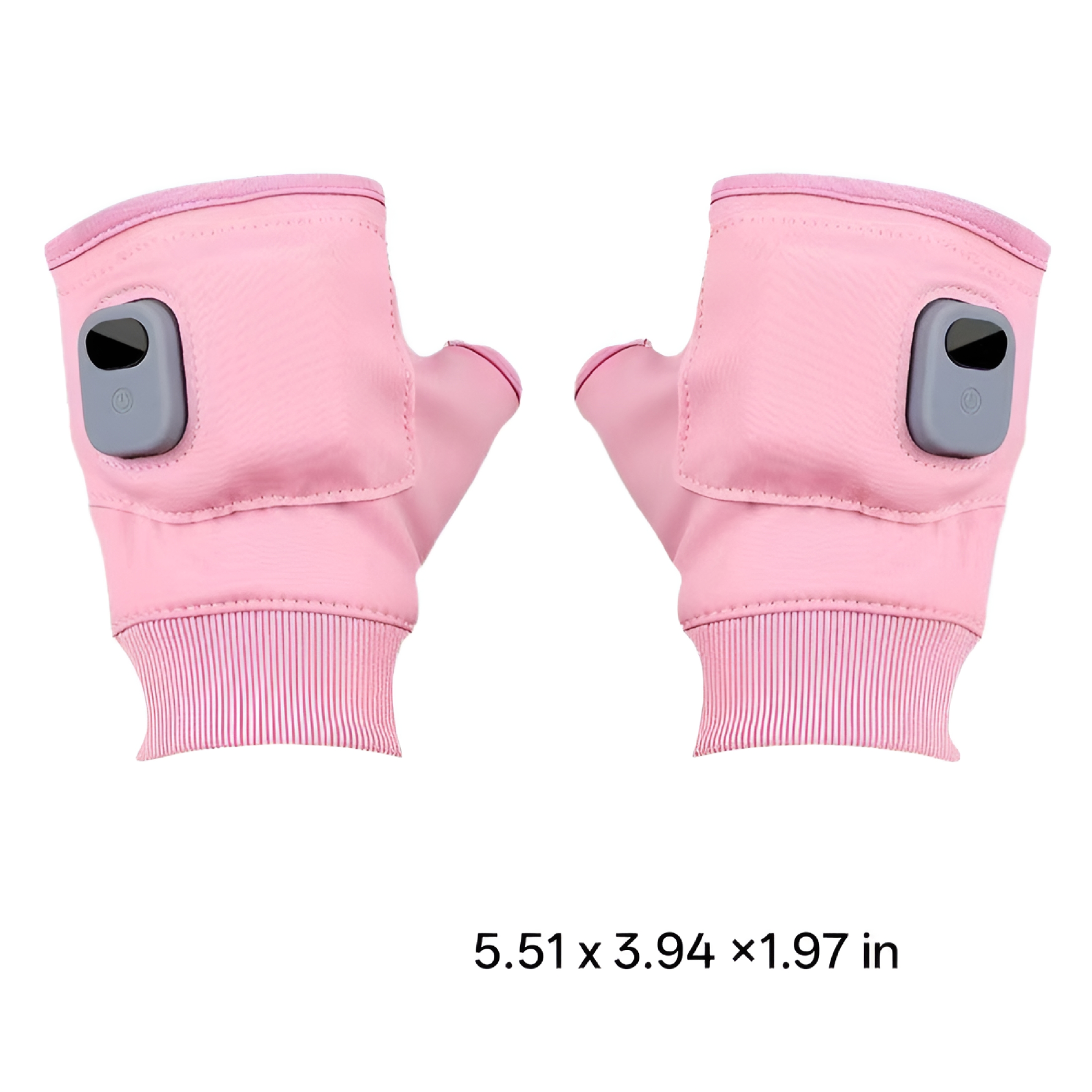 TELOLY Heated Gloves Fingerless for Women Man Rechargeable Electric Touchscreen Wearable Cold Winter Work Arthritis Pain Relief Hand Warmers Hot Compress Reusable Heated Fingerless Gloves