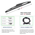 thumbnail image 2 of QUALITY 14" Premium All-Seasons Durable Stable And Quiet Rear Windshield Wiper Blades (pack of 1), 2 of 4