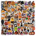thumbnail image 1 of 100 Pegatinas Tema Calabaza Halloween DERFILIN Impermeables y Divertidas, 1 of 3