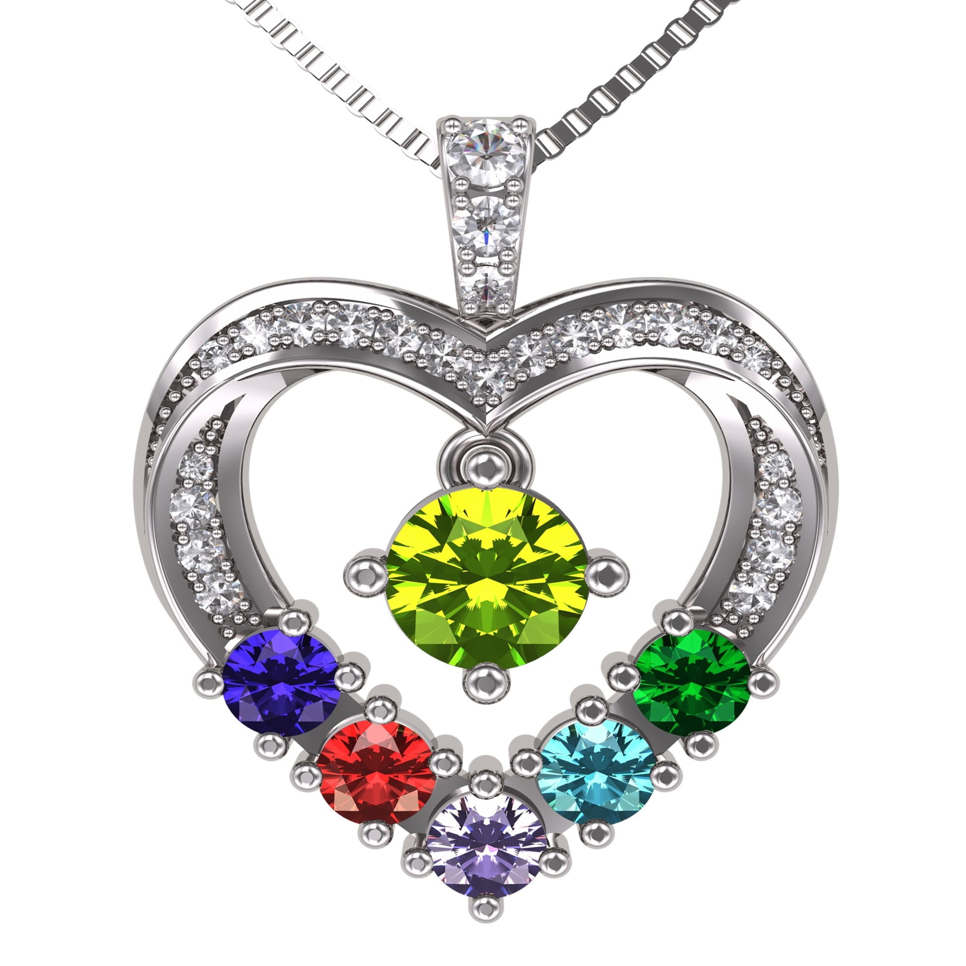 NANA Mother \u0026 Child Heart Pendant 