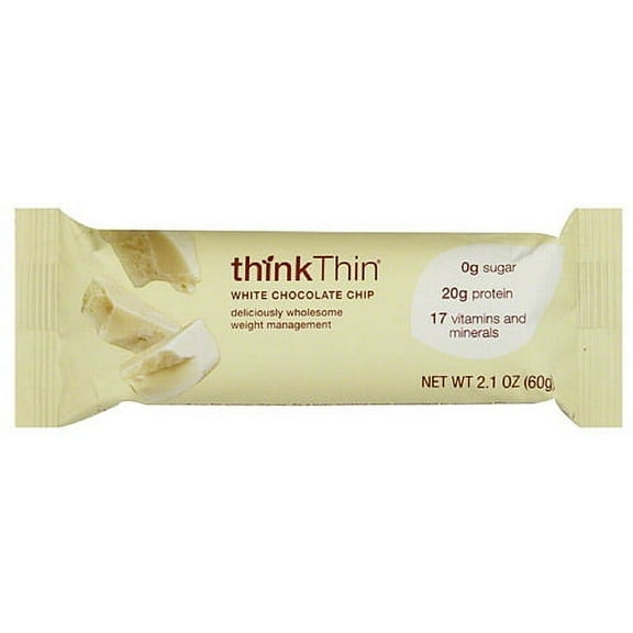 thinkThin Bar, White Chocolate Chip, 20g Protein, 10 Ct
