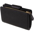 thumbnail image 5 of Coach Medium Corner Zip Wallet In Black W/ Gold Hardware, 5 of 6