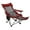 Rouge, variante sur Fauteuil Inclinable de Camping Chaise Longue de Camping, Chaise Pliante de Randonnée avec Appuie-Tête, Repose-Pieds et Sac de Rangement pour Camping en Plein Air, BBQ, Grande Capacité de Poids