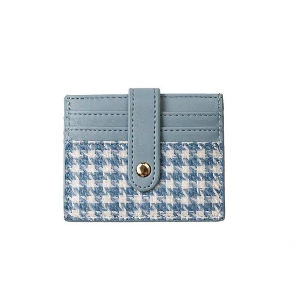 Cartera de cuero delgada con tarjetero de identificación de crédito a la moda pequeña con bolsillo para monedas, funda para dinero para hombre, Mini monedero de negocios para mujer Tan Jianjun unisex