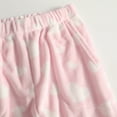 thumbnail image 4 of Women's Plush Heart Pattern Pajama Pants Soft Elastic Waist with 2 Pockets, Pink, XXXL, 4 of 4