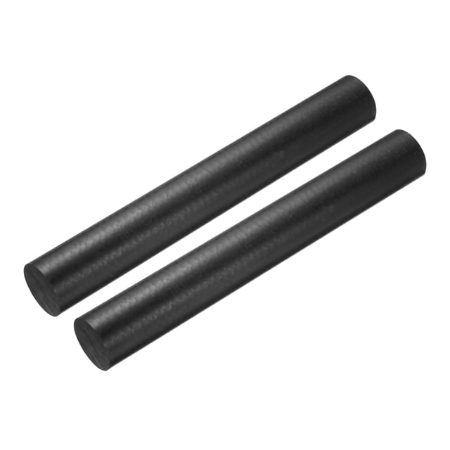 Uxcell Black Round ABS Plastic Rods 1.6-inch Diameter and 11.6-inch Length Rigid Insulation Opaque Plastic Rods for DIY Craft Model Making, 2 Pack
