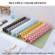 Non-Slip Shower Mats for Inside Shower, Washable Bathtub Mat with Suction Cups & Drain Holes