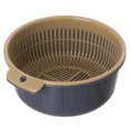 thumbnail image 4 of Cesta de drenaje de doble capa, drenaje rápido, cesta de lavado de frutas y verduras, juego de cuenco colador de cocina, 4 of 5