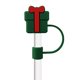 thumbnail image 1 of 6 unidades de tapas para pajitas navideñas, tapas reutilizables para pajitas, tapas con tema navideño, tapas de silicona para pajitas, compatibles con accesorios para pajitas para Navidad, 1 of 4