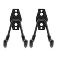 thumbnail image 1 of 2 Pcs Garage Storage Utility Hooks Wall Mount Hanging Hooks Metal U-Hooks Tool Organizer Holder (Black), 1 of 9