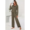 thumbnail image 2 of Pyjama à Manches Longues pour Femmes Col Rond Doux, 2 of 5