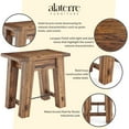 thumbnail image 4 of Alaterre Furniture Durango Solid Acacia Wood End Table, Industrial Side Table with 100lb Weight Capacity for Living Room, Natural, 4 of 18