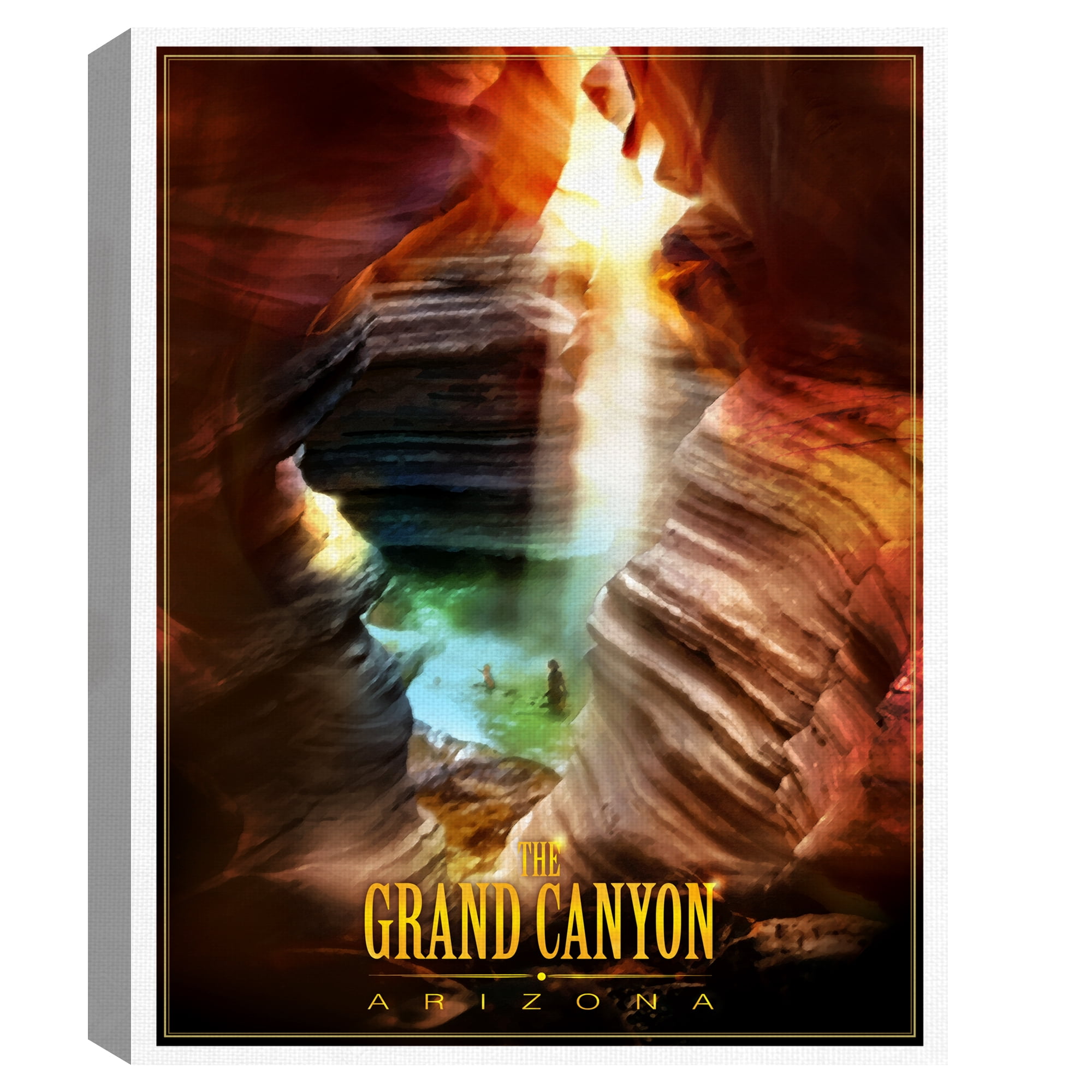 Grand Canyon Arizona by Old Red Truck Canvas Art