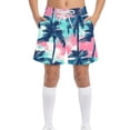 thumbnail image 4 of Asxite Toddler Boys Shorts Casual Loose Breathable Fashion Hawaiian Print Beach Swim Pocketed Sweatpants for 4-15Y, 4 of 6