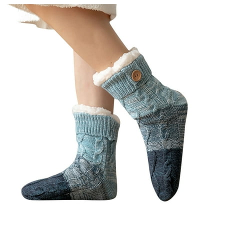 

RPVATI Women s Winter Warm Sleeping Slipper Socks Fuzzy Thick Fluffy Socks