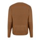 thumbnail image 4 of Suéter de cuello en V para mujer, moda informal, color sólido, manga larga, cuello en V, suéter de punto hueco, top acrílico para mujer, 4 of 5