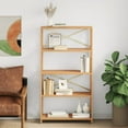 thumbnail image 1 of vidaXL 5-Tier Shelf 80x30x146 cm Solid Wood Oak, 1 of 5