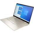 thumbnail image 3 of HP Envy 2-in-1 Laptop 13.3 inch FHD Touchscreen Evo Platform 4-Core Intel i5-1135G7 Iris Xe Graphics WI-FI 6 Win 10 Home Fingerprint, 13M-BD0063DX, Warm Gold, i5 | 512GB SSD | Win10, 3 of 5