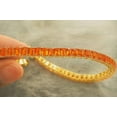 thumbnail image 4 of Lab Orange octagon 4x3mm Tennis Bracelet Lab Orange Sapphire Tennis Bracelet,Christmas gift, September Birthstone Bracelet, Anniversary Gift, 4 of 7