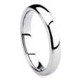 thumbnail image 1 of Andrea Jewelers Tungsten Carbide 4MM Plain Dome Wedding Band Ring Sz 9.5, 1 of 4