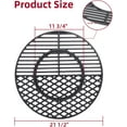 thumbnail image 2 of 8835 Cast Iron Grill Grate Replacement Gourmet BBQ System for  22 Inch Kettle, Performer & Charcoal Grills, 21.5 Inch, 2 of 6