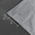 thumbnail image 4 of Hiasan Luxury Gray Velvet Curtain with Tiebacks-Blackout Curtains for Bedroom/Living Room, Rod Pocket, 52" x 96", Set of 2, 4 of 12