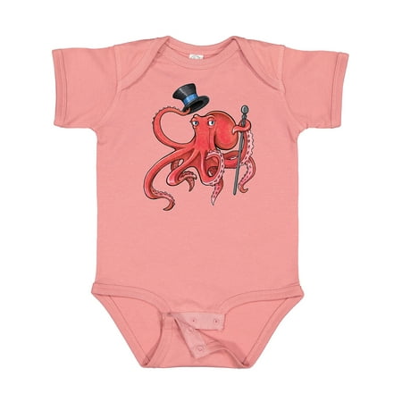 

Inktastic Formal Octopus with Top Hat and Cane Gift Baby Boy or Baby Girl Bodysuit