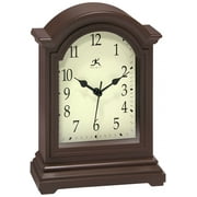 Infinity Instruments Classic Brown Antique Grandfather Tabletop Traditonal Analog Display Clock