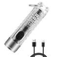 thumbnail image 1 of Mini LED Flashlights USB Rechargeable Small Keychain Flashlight , Portable Pocket Flash Light for Daily Using, Backpacking, Camping and Hiking etc, 1 of 9