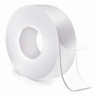 Extra Strong Self-Adhesive Tape - 8 Meter Roll, 20mm Wide White Tape For Home & Office