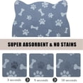 thumbnail image 3 of Cat Food Mats, Dog Food Mat, Cat Food Mat No Slip Cat Mat for Food and Water, 11.8"x18.1" Navy Blue, 3 of 6