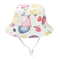thumbnail image 5 of Oiyii Toddler Girl’S Outdoor Bucket Hats Jungle‑Animal‑Printed Sun Hats, Watermelon Red, 5 of 5