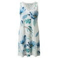 thumbnail image 5 of SMihono Robes Bohémiennes d'Été pour Femmes Grande Taille Mode Femmes Décontractée Aguichant Col en V Solide Robe d'Été en Dentelle Sans Manches Mini Robe, 5 of 5