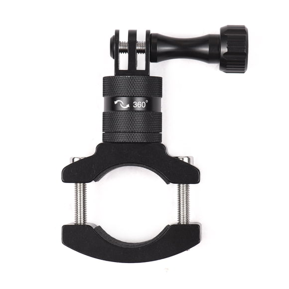 Riwcyla Handlebar Adapter Mount Motorcycle Mount Bracket Rack Mount Holder Rotatable Aluminum Alloy Compatible with SJCAM AKASO DJI GoPro Hero 11/10/9/8/7 One/X2/X3 and Other Action Cameras