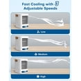 thumbnail image 4 of FANCOLE Aires acondicionados portátiles, aire acondicionado pequeño 3 en 1 con humidificación de 3 niveles y 3 velocidades, luces nocturnas de 7 colores, tanque de llenado superior para refrigeración, 4 of 5
