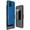 Blue, variant on Case with Clip for T-Mobile REVVL 6X Pro 5G (2023) / REVVL 6 Pro 5G (2022), Nakedcellphone Slim Hard Shell Phone Cover with Kickstand and [Rotating/Ratchet] Belt Hip Holster Holder Combo