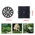 thumbnail image 5 of Potente kit de ventilador con panel solar, panel solar resistente al agua para ventilación compacta en casas de mascotas y vehículos recreativos (10 pulgadas), 5 of 5
