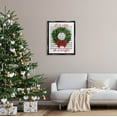 thumbnail image 2 of Stupell Industries All Is Calm Christmas Song Graphic Art Jet Black Floating Framed Canvas Print Wall Art, Design by Lettered and Lined, 2 of 6