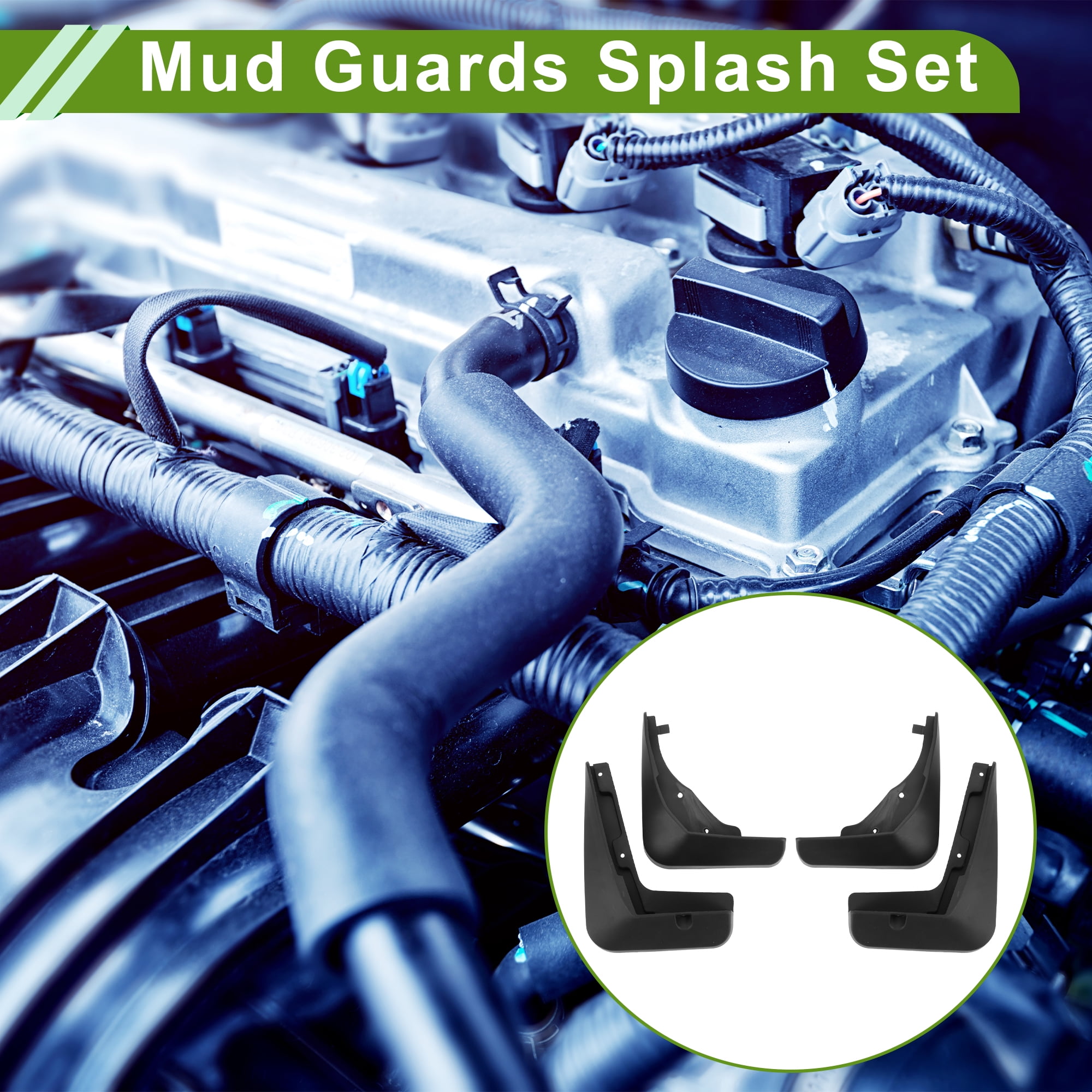 Unique Bargains Mud Flaps Splash Guards for Cadillac ATS 2013-2019 Front and Rear Mud Guards 1 Set