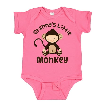 

Inktastic Granny s Little Monkey Gift Baby Boy or Baby Girl Bodysuit