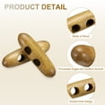 thumbnail image 3 of 50 Piezas de Botones de Madera, Botones de Madera en Forma de Aceituna de 50 mm/2 Pulgadas con Doble Agujero para Costura DIY de Abrigo, Café Claro, 3 of 7