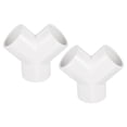 thumbnail image 1 of Conectores adaptadores en forma de Y de Uxcell para accesorios de tubería de agua de PVC para jardín y hogar 1.26" 2, 1 of 4
