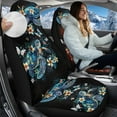 thumbnail image 2 of Uorisanigo Car Seat Cover for Cars SUV Trucks Universal Fit, Fluffy Tropical Sea Turtle Front Auto Cushion Cover, 2-Pack Auto Seat Covers Front Seats Only, Accessories, 2 of 7