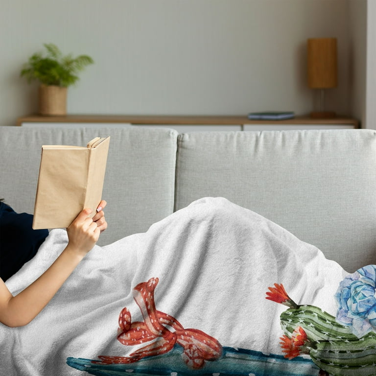 Cactus throw blanket sales