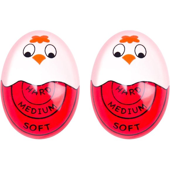 shiyou-2 Egg Timers, Cute Egg Timer for Boiling Eggs, Sensitive Color Changing Indicator Tells Hard, Soft Boiled Egg