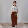 thumbnail image 4 of Girls Boys Sweatpants St. Patrick's Day Clover Shamrock Graphic Sweat Pants Spring Fall Unisex Kids Athletic Pants Coffee 2-3 Years, 4 of 4
