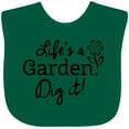 thumbnail image 3 of Inktastic Life's a Garden, Dig It Boys or Girls Baby Bib, 3 of 4