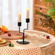 thumbnail image 3 of Regalos para la Decoración Del Hogar Soporte de Velas Estructura Moderna con Base Resistente, 18.5x9x3cm Metal Ideal para Mesa de Comedor Piezas Centrales Bodas Eventos, Diseño Elegante Estable Base A, 3 of 6